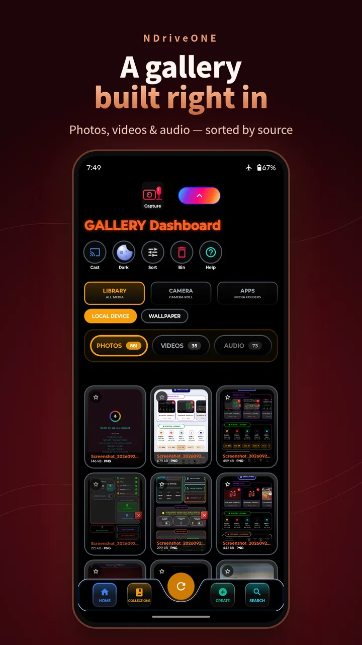 A gallery built right in