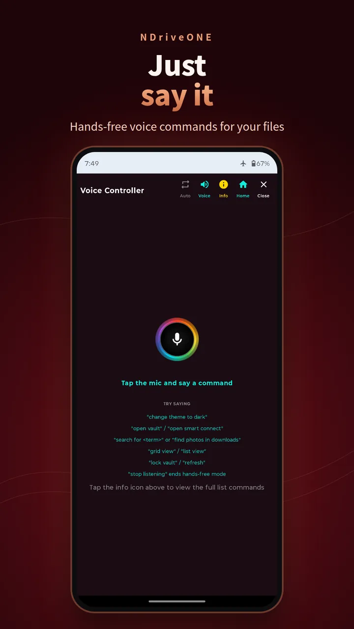 Just say it: hands-free voice commands